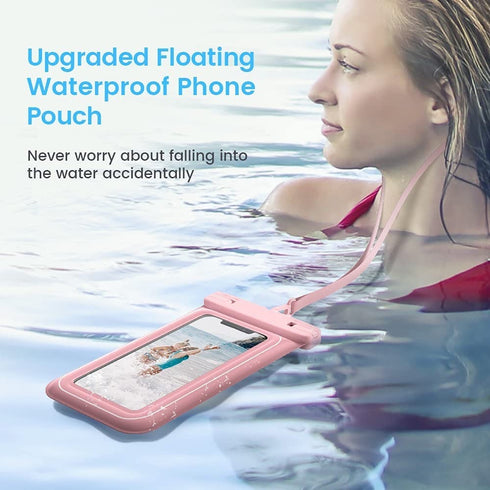 Floating mobile phone waterproof bag for swimming drifting outdoor beach camping water park